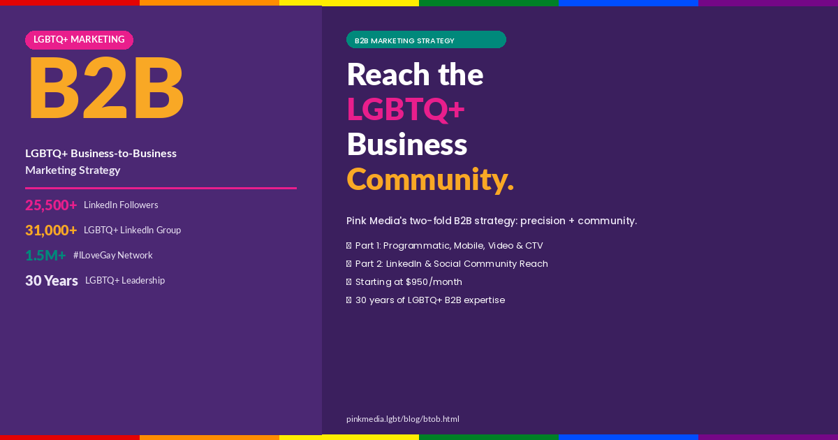 LGBTQ+ Business-to-Business Marketing — Pink Media B2B Strategy