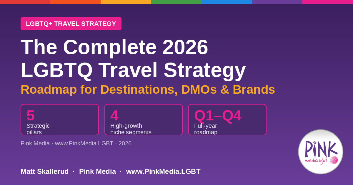 The Complete 2026 LGBTQ Travel Strategy — Roadmap for Destinations, DMOs, and Travel Brands | Pink Media